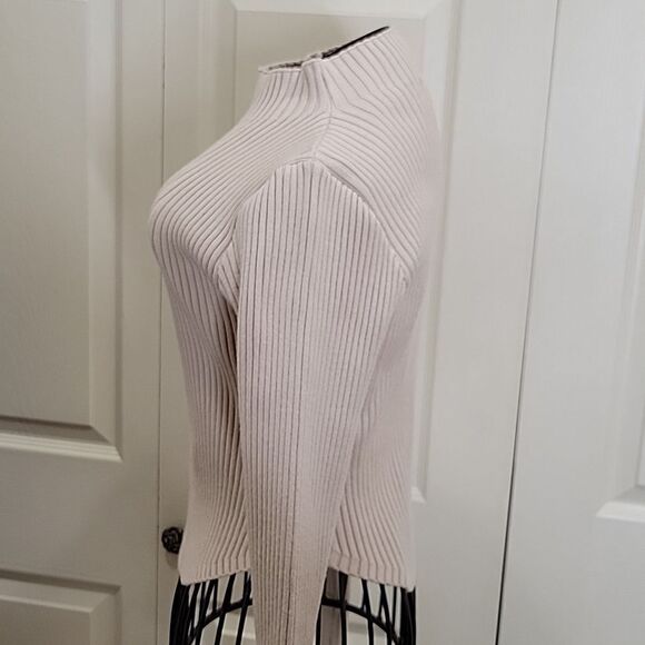 Anthropologie Mable Cropped Tan Mockneck Size Small - Picture 3 of 8